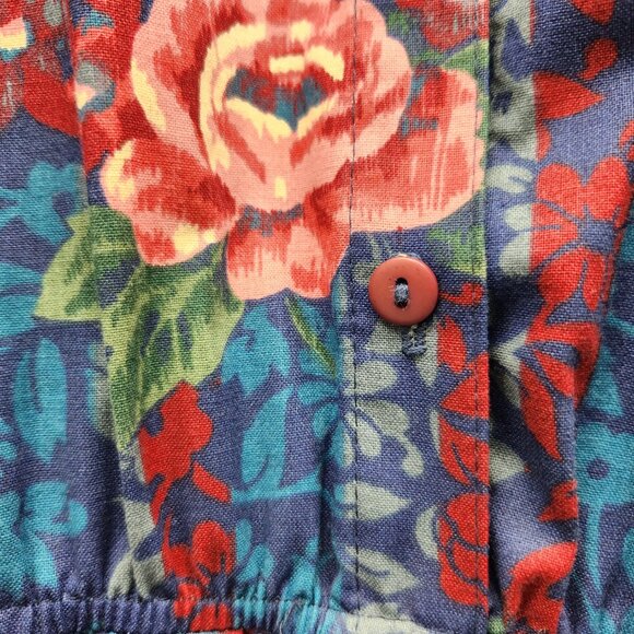 American Shirt Dress size 8, 60's Cotton Dress, buttons to waist, vtg housewife - Picture 8 of 12